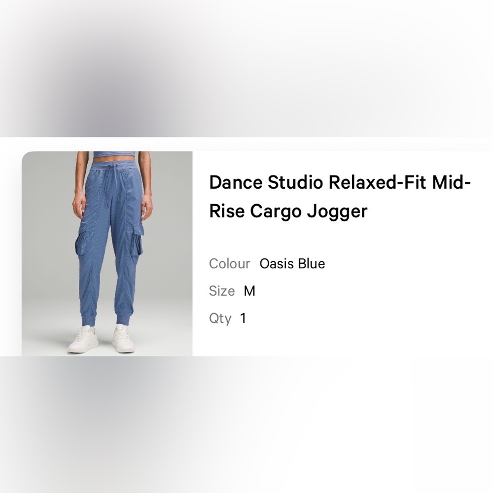 Lululemon Athletica Oasis Blue Jogger Pants